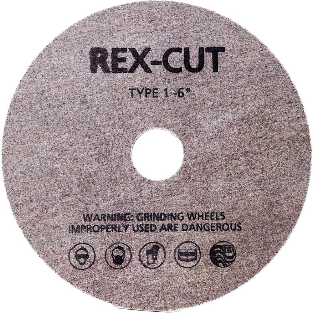 Deburring Wheel: 6" Dia, 1/2" Face Width, 3/4" Hole, Aluminum Oxide