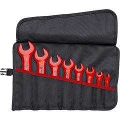 Insulated & Open End Wrench Set: 8 Pc, Metric