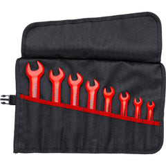 Insulated & Open End Wrench Set: 8 Pc, Inch