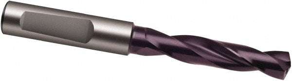 Screw Machine Length Drill Bit: 7.50 mm Dia, 140 deg Point, Solid Carbide