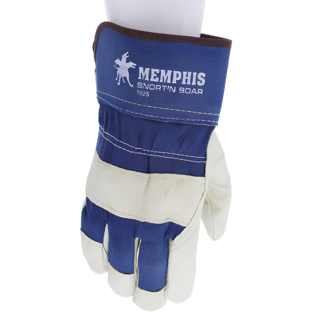 Work Gloves: Memphis 1925, Size Large, Fleece Lined, Pigskin Leather, General Purpose