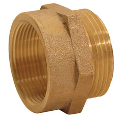 Hydrant Adapters; Thread Size: 1-1/2 FNPT x 1-1/2 MNST; Thread Standard: NPT, NST; Material: Brass; Connection Type: Threaded; Shape: Straight; Epa Watersense Certified: No