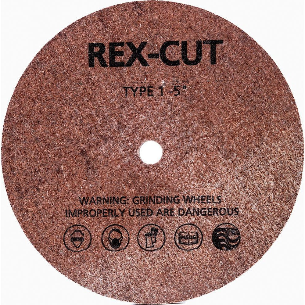 Deburring Wheel: 5" Dia, 1/8" Face Width, 3/8" Hole, Aluminum Oxide