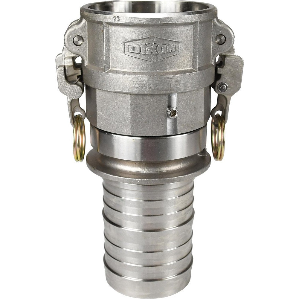 Suction & Discharge Hose Couplings; Type: Type C Coupler; Coupling Type: Cam & Groove; Coupling Descriptor: Swivel EZ Boss-Lock Coupler x Crimp Shank; Material: Stainless Steel; Coupler Size (Fractional Inch): 4; Thread Size: Non-Threaded; Hose Size: 4