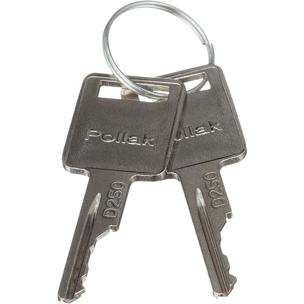 Key Blanks; Type: Pollak; Blank Type: D250 Series; Material: Steel