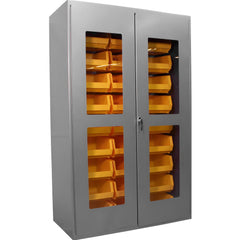 Steel Storage & Visible Cabinet: 36" Wide, 78" High