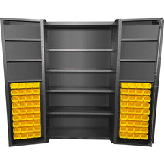 Modular Steel Storage Cabinet: 48" Wide, 24" Deep, 78" High