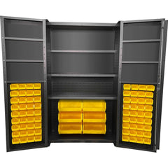 Modular Steel Storage Cabinet: 48" Wide, 24" Deep, 78" High