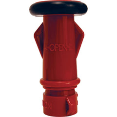 Hose Nozzles; Nozzle Type: Industrial Fog, Washdown; Material: Polycarbonate; Hose Diameter: 0.75; Maximum Pressure: 100; Thread Standard: GHT; Thread Size: 3/4; Color: Red