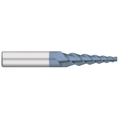 Tapered End Mills; Mill Diameter (Decimal Inch): 0.1250; Length of Cut (Inch): 1; End Mill Material: Solid Carbide