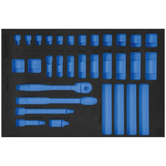 Tool Box Case & Cabinet Inserts; Type: Foam Insert; For Use With: Foam Only tools not included, fits JHWB-52EHA, JHWB-108, JHWB-110, JHWB-140A, JHWB-1208, JHWB-1210, JHWB-1212, JHWB-1214, JHWB-1216, JHWB-1218, JHWB-1220, JHWB-1222, JHWB-1224, JHWB-1226, J