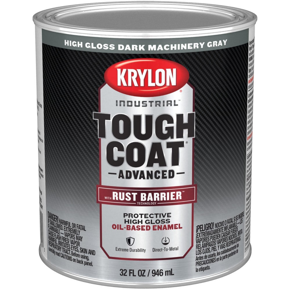 Rust Preventative  Paint: 1 qt, Dark Machinery Gray, Gloss Finish