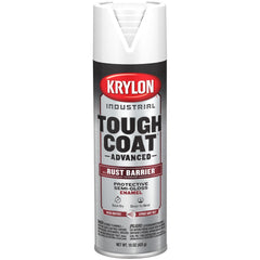 Spray Paint: White, Semi-Gloss, 15 oz Net Fill, Rust-Preventive Acrylic Alkyd Enamel