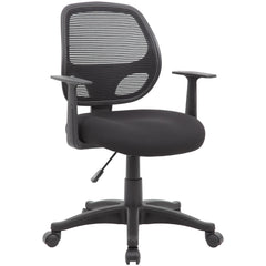 Task Chair:  Mesh & Fabric,  Adjustable Height,  Black