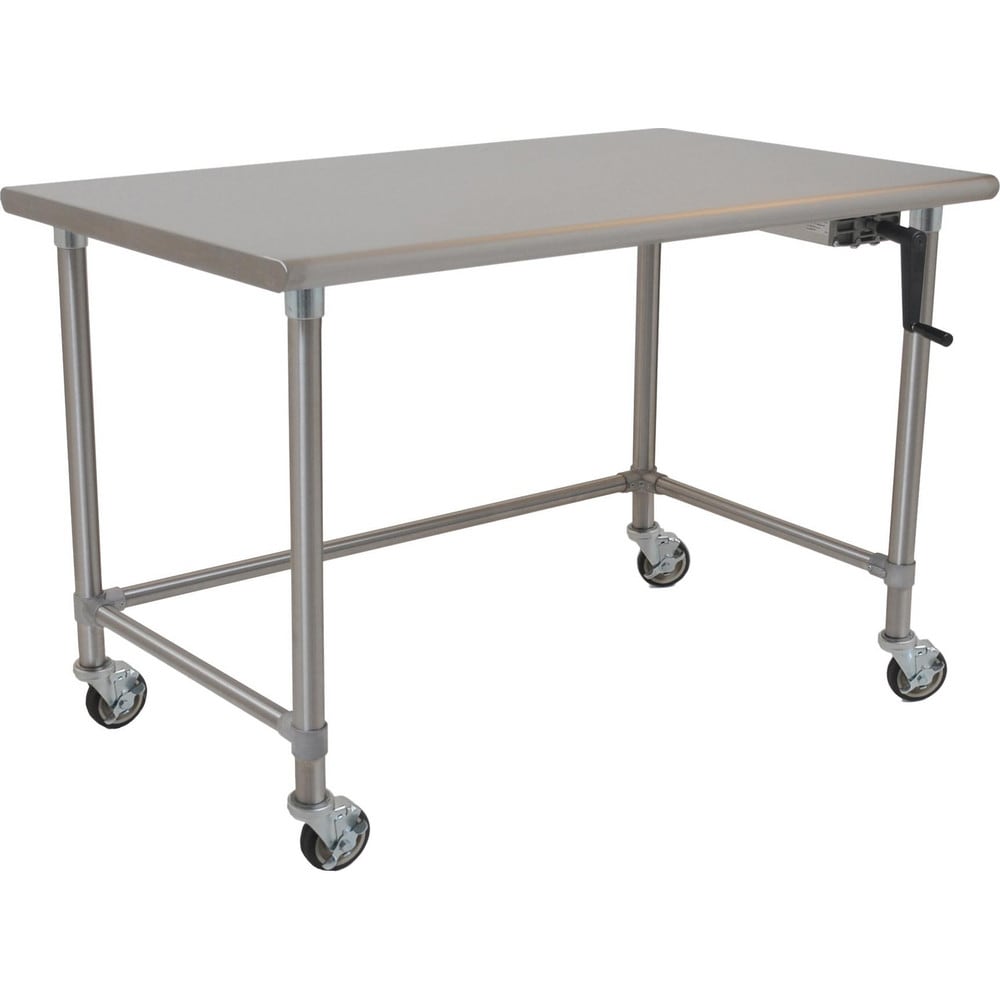 Mobile Work Benches; Bench Type: Crank Height Adjustable Table; Edge Type: Straight; Depth (Inch): 30; Load Capacity (Lb.