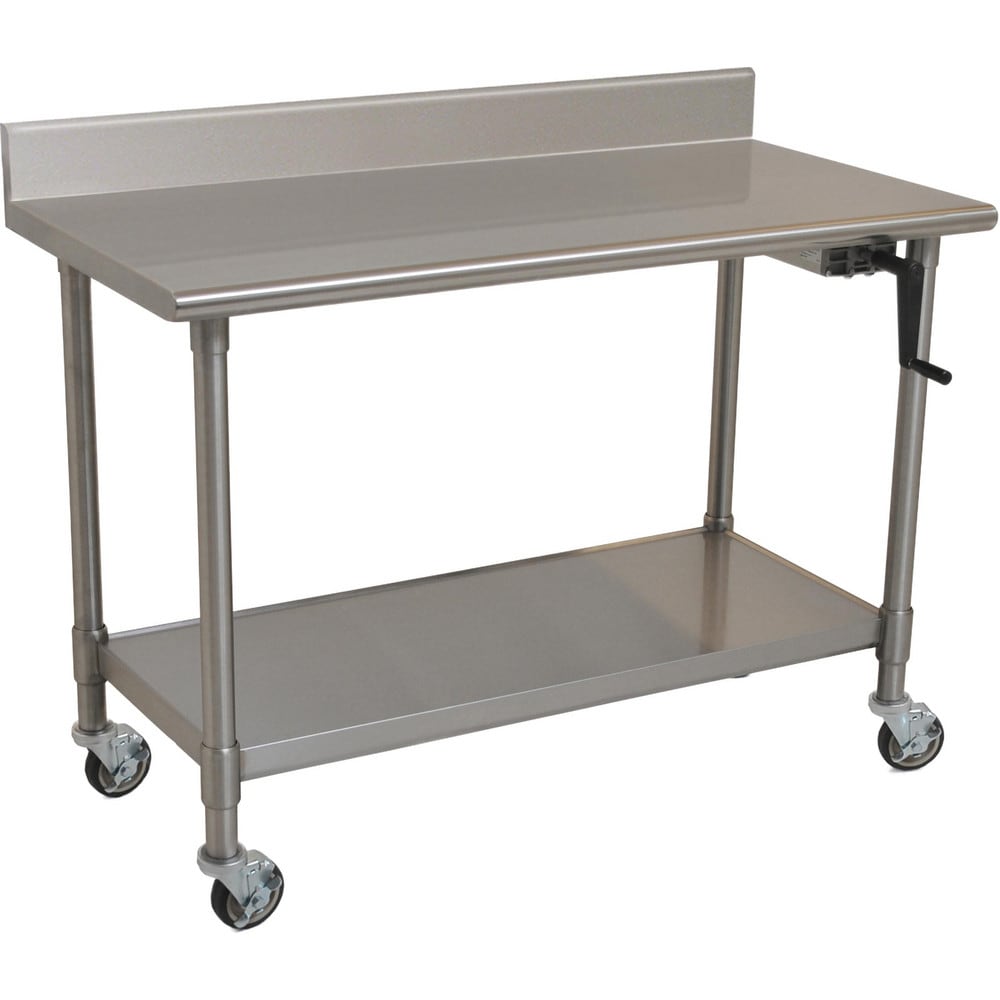 Mobile Work Benches; Bench Type: Crank Height Adjustable Table; Edge Type: Straight; Depth (Inch): 30; Load Capacity (Lb.