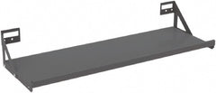 35.6" Wide x 6.4" High Gray Louvered Panel Shelf