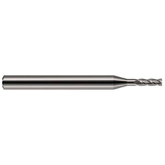 Square End Mill: 3/32" Dia, 4 Flute, Solid Carbide