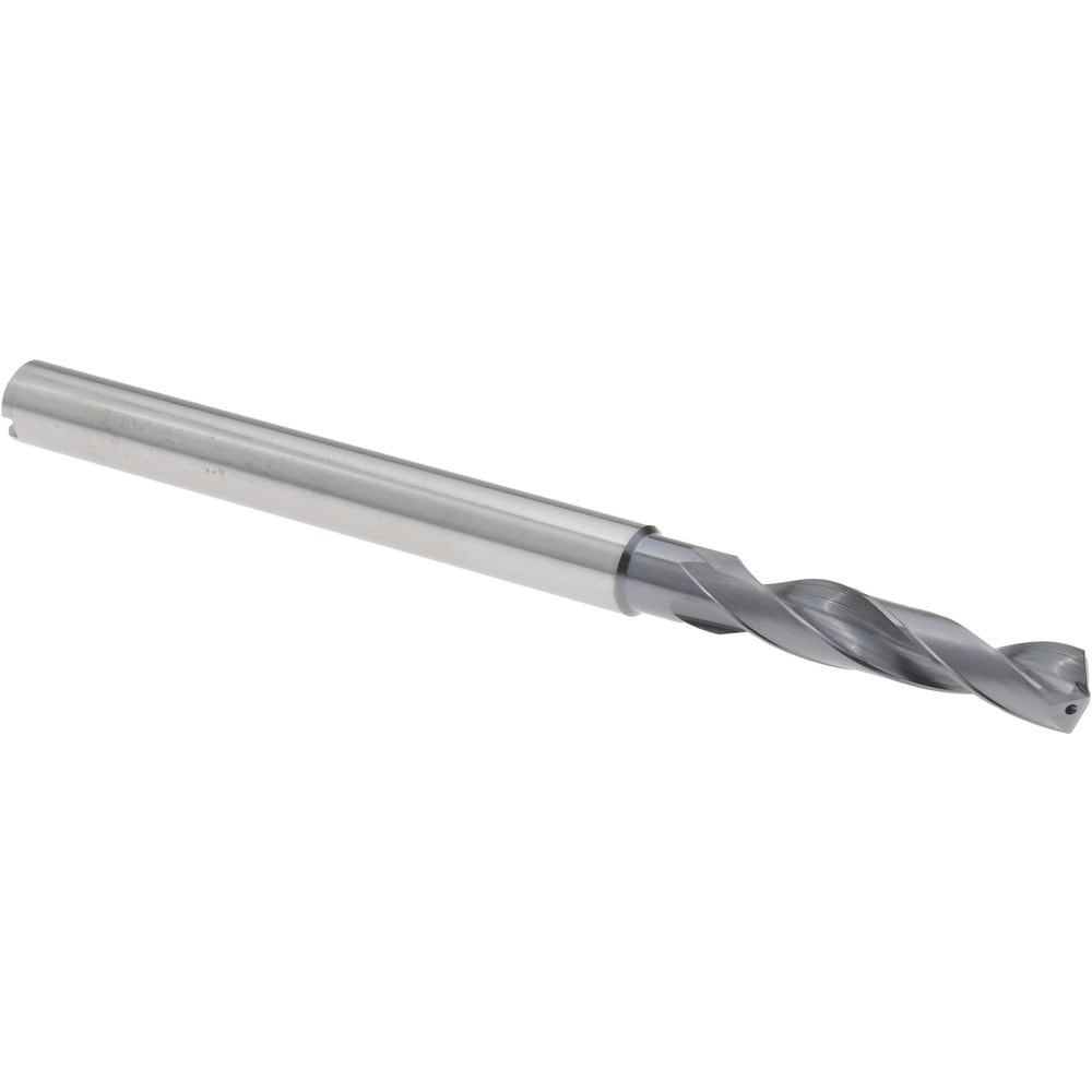 Screw Machine Length Drill Bit: 13/64" Dia, 140 deg Point, Solid Carbide