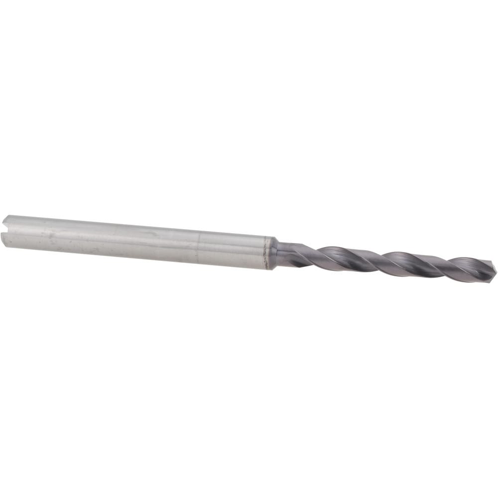 Screw Machine Length Drill Bit: 11/64" Dia, 140 deg Point, Solid Carbide