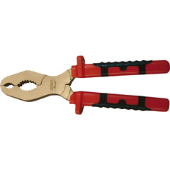 Gas Pipe Pliers; Non-sparking: Yes; Body Material: Aluminum Bronze; Overall Length (mm): 210.00; Jaw Texture: Standard