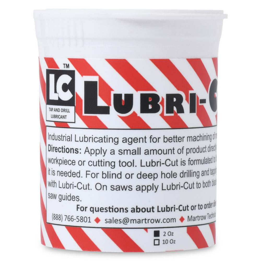 Lubricant, Metalworking & Tapping Fluid: Lubri-Cut Paste, 3 oz Tube