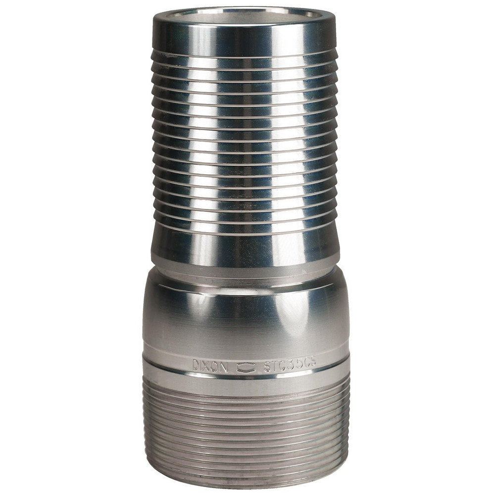 Suction & Discharge Hose Couplings; Type: King Crimp Style Combination Nipple; Coupling Type: Crimp Stem x MNPT; Coupling Descriptor: King Crimp Nipple; Material: Schedule 80 Plated Carbon Steel; Coupler Size (Fractional Inch): 2; Thread Size: 2; Hose Siz