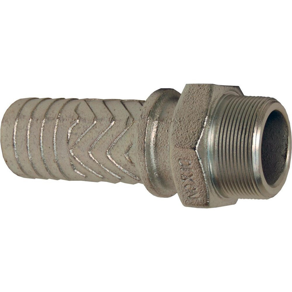 Suction & Discharge Hose Couplings; Type: Boss Male Stem; Coupling Type: Hose x MNPT; Coupling Descriptor: Male Stem x Hose; Material: Iron; Coupler Size (Fractional Inch): 4; Thread Size: 4; Hose Size: 4