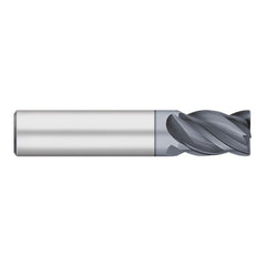 Corner Radius End Mill: 1/4" Dia, 3/8" LOC, 0.0200" Radius, 4 Flute, Solid Carbide