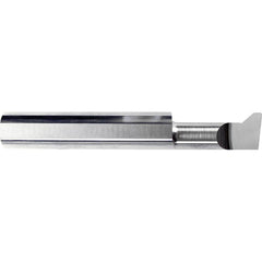 Back Boring/Chamfering Bar: 3/8" Min Bore Dia, 1-1/4" Max Bore Depth, Right Hand, 3/8" Shank Dia, Micrograin Solid Carbide