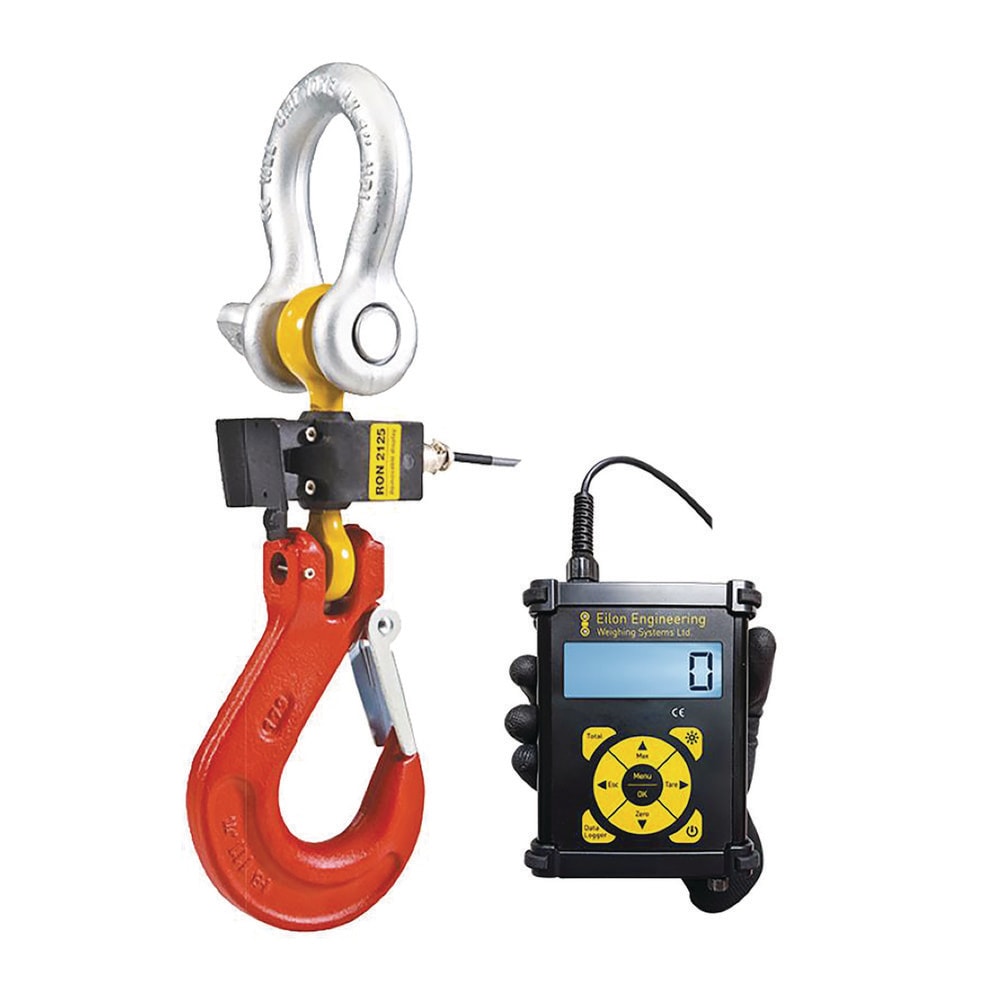 Crane Scales & Hanging Scales; Type: Hook Type Wired Crane Scale; Capacity (Lb.): 60000.00; Capacity (kg): 27215.5422; Display Type: 6 Digit LCD; Scale Type: Crane Scale