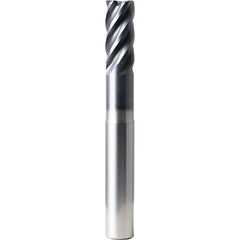 Square End Mill: 1" Dia, 2" LOC, 5 Flute, Solid Carbide