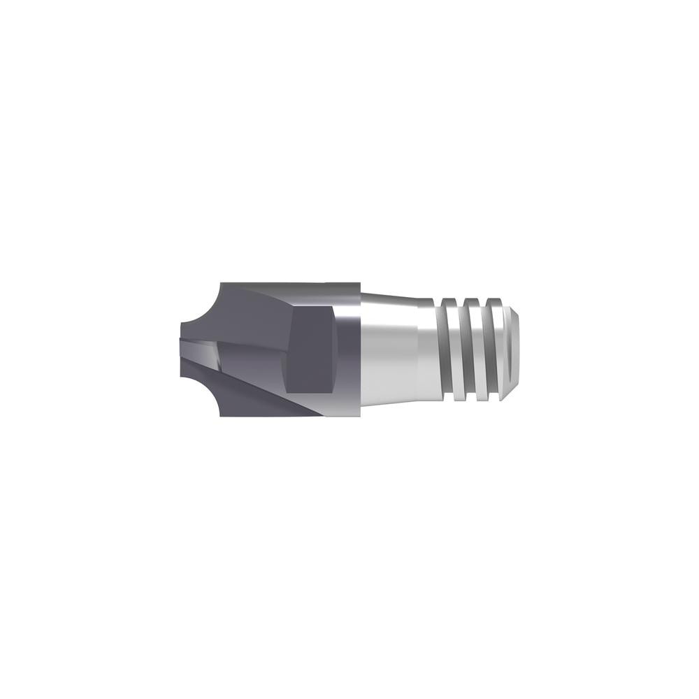 Corner Rounding End Mill Heads; Connection Type: SAM; Radius (mm): 1.50; Mill Diameter (Decimal Inch): 0.3937; Mill Diameter (mm): 10.00; Tip Diameter (mm): 6.630; Overall Length (mm): 26.9000; Cutting Direction: Right Hand; Flute Direction: Right Hand