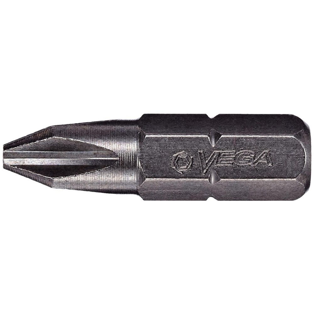 Phillips Screwdriver Bits; Point Size: #3; Drive Size: 1/4; Reversible: No; Quick-change: No; Overall Length (Inch): 1-1/4; Impact Rated: Yes