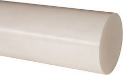 Plastic Rod: Cast Nylon, 1' Long, 4" Dia, Natural