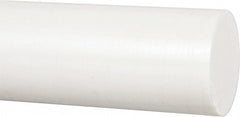 Plastic Rod: Polyester (Polybutylene Terephthalate), 4' Long, 3-1/2" Dia, Natural