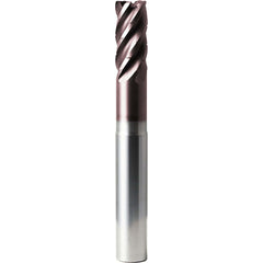 Corner Radius End Mill: 3/4" Dia, 1-1/2" LOC, 0.0600" Radius, 5 Flute, Solid Carbide