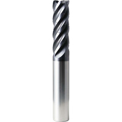 Corner Radius End Mill: 25 mm Dia, 75.00 mm LOC, 2.00 mm Radius, 5 Flute, Solid Carbide