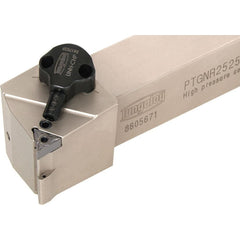 Indexable Turning Toolholder: PTGNL1223-CHP, 91.000 deg Lead Angle, Lever