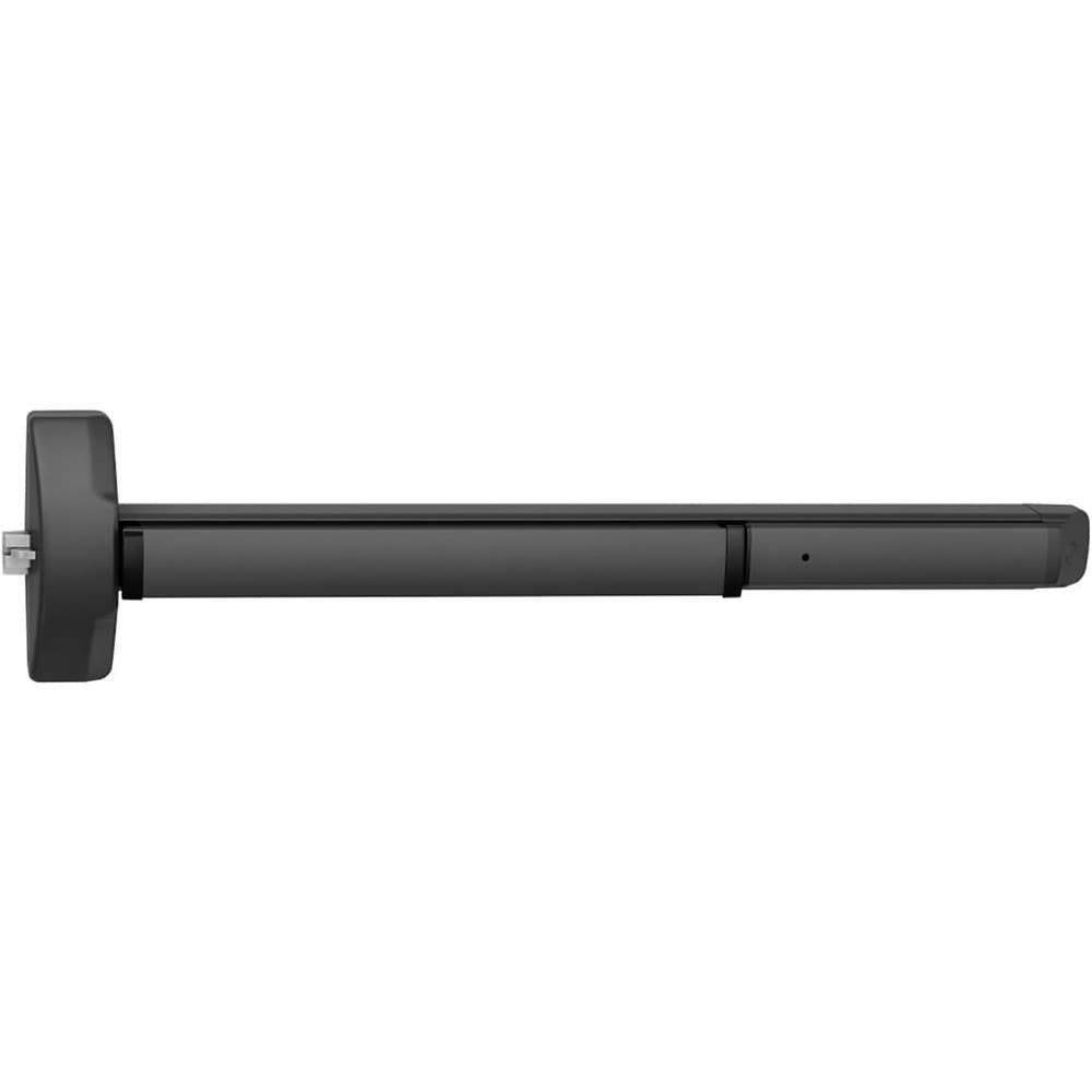 Push Bars; Material: Aluminum; Locking Type: Latch Bolt; Maximum Door Width: 36; Finish/Coating: Black Suede Powder; Minimum Door Width: 32; Projection: 1; Fits Door Size: 36