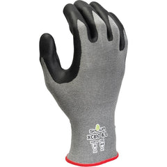 Cut & Abrasion-Resistant Gloves: SHOWA XC810, Size Small, ANSI Cut A4, ANSI Puncture 0, Micropore Nitrile, HPPE