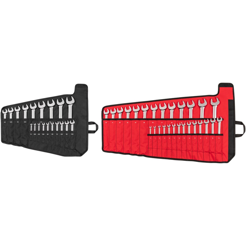 Combination Wrench Set: 46 Pc, Inch & Metric