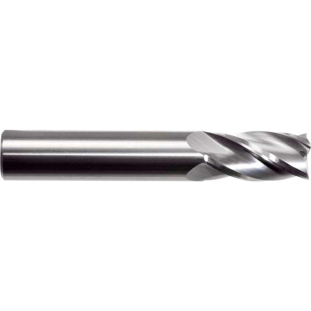 Square End Mill: 3/16" Dia, 5/16" LOC, 4 Flute, Solid Carbide