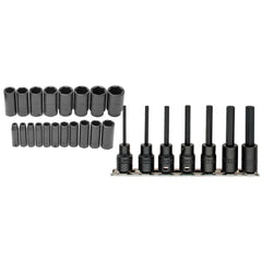 Deep Impact Socket Set: 26 Pc, 3/8 to 1-1/2" Socket