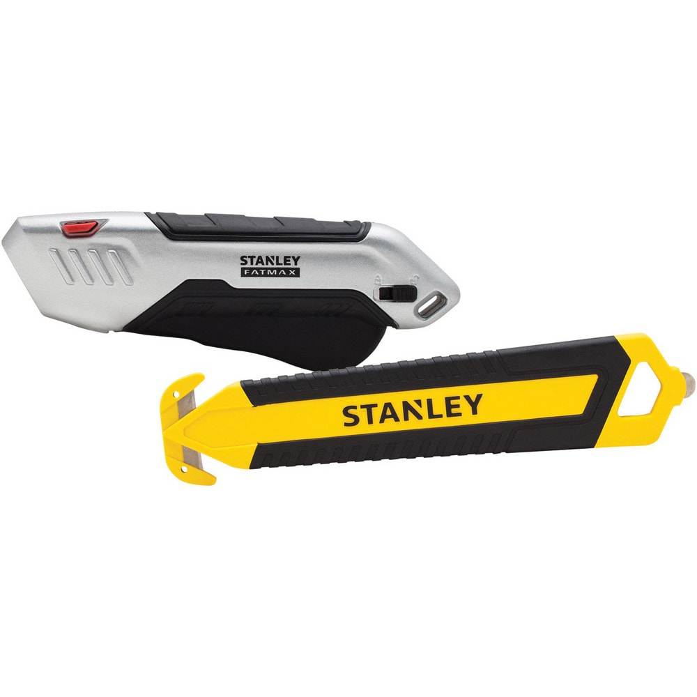 Utility Knives, Snap Blades & Box Cutters; Type: Safety Utility Knife; Blade Type: Retractable; Handle Material: Metal, Rubber; Blade Material: Steel; Blade Length (Decimal Inch): 2.2000