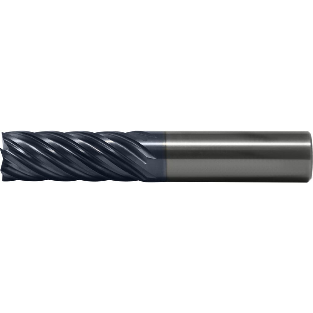 Square End Mill: 3/4" Dia, 2-1/4" LOC, 7 Flute, Solid Carbide