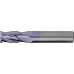 Square End Mill: 1/8" Dia, 1/4" LOC, 4 Flute, Solid Carbide