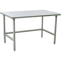 Clean Room Table: 72" Wide, Silver