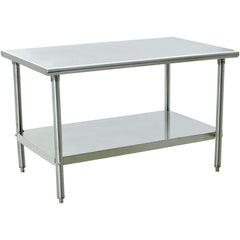 Clean Room Table: 72" Wide, Silver