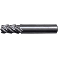 Square End Mill: 5/8" Dia, 3/4" LOC, 5 Flute, Solid Carbide